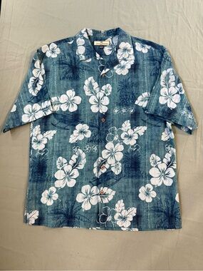 Men's Tommy Bahama Floral Silk Button Down Shirt M